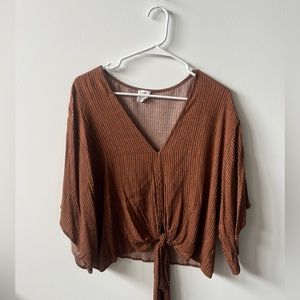 Burnt orange blouse